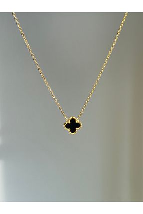 گردنبند استیل ( فولاد ) مشکی زنانه استیل ضد زنگ YOUES JEWELRY - کد 925867018