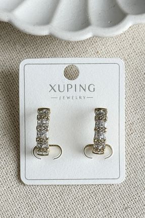 گوشواره استیل (فولاد) طلائی زنانه استیل (فولاد) Modacaprea - کد 926152789
