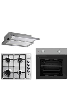 ست هود و اجاق گاز زرشکی گارانتی نمایندگی رسمی KUMTEL - کد 166532077