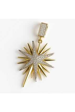 گردنبند استیل ( فولاد ) سفید زنانه روکش طلا neslyaccessories - کد 857500004
