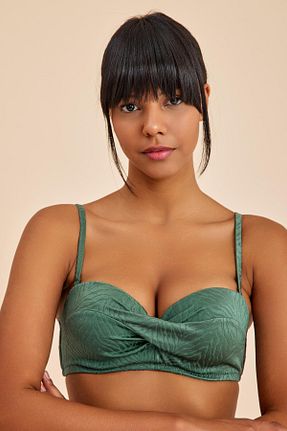 بالاتنه بیکینی سبز زنانه طرح دار Amarelle - کد 925776200