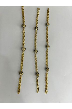 دستبند نقره طلائی زنانه 925 عیار Papatya Silver - کد 33531846