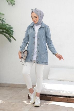 کت حجاب آبی زنانه رگولار giyze - کد 926205837