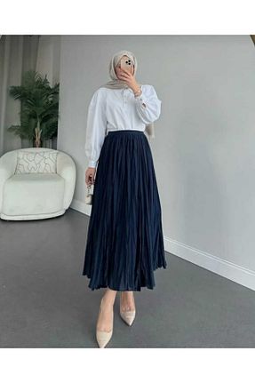 دامن حجاب سرمه ای زنانه بافتنی Mrs.idea - کد 926176761