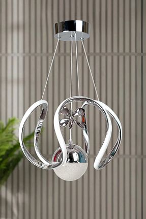 لوستر طوسی فلزی Luna Lighting - کد 902570712