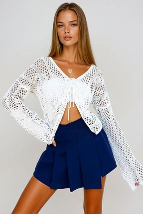 بلوز سفید زنانه Ajurlu VAGGON - کد 926217791
