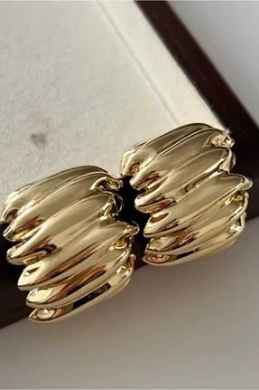 گوشواره جواهر زرد فلزی KYOLA DESİGN - کد 926221407
