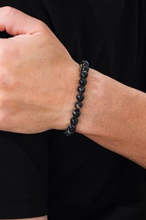 دستبند جواهر مشکی مردانه سنگ طبیعی EG Jewels Atelier - کد 926232970