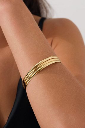دستبند جواهر طلائی زنانه زیرکن EG Jewels Atelier - کد 926232246