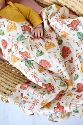 پارچه موسیلین سفید The Little Leo - کد 902329528