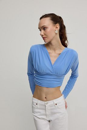 بلوز سفید زنانه ساده TUBİA - کد 917839242