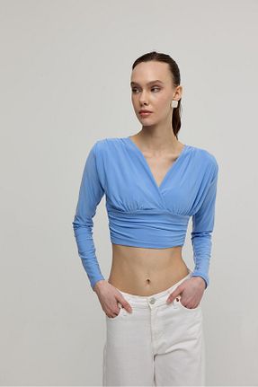بلوز سفید زنانه ساده TUBİA - کد 917839242