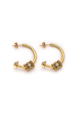گوشواره جواهر زرد زیرکن Mon Reve - کد 902951700