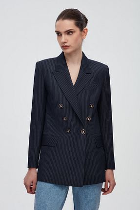 کت بلیزر آبی زنانه پلی استر SHNWOMAN - کد 926283115