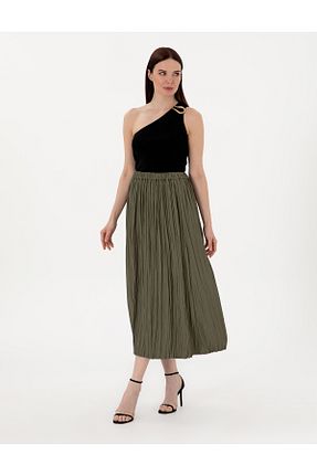 دامن خاکی زنانه بافتنی Pierre Cardin - کد 926286230