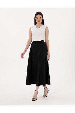 دامن قهوه ای زنانه بافتنی Pierre Cardin - کد 926286243