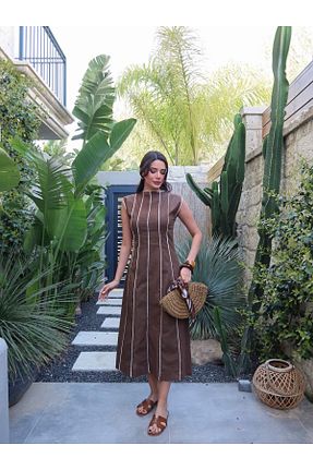 لباس قهوه ای زنانه بافتنی ESRAHELVACI - کد 926312926