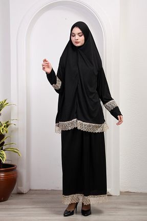 لباس حجاب مشکی زنانه مام فیت Defkay - کد 926284576