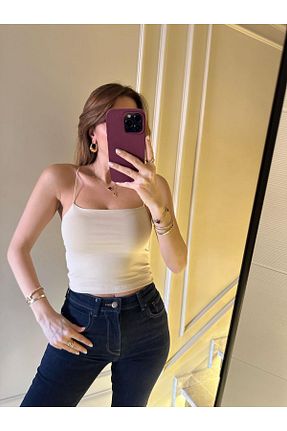 بلوز طوسی زنانه بند دار Chamakh - کد 926306363