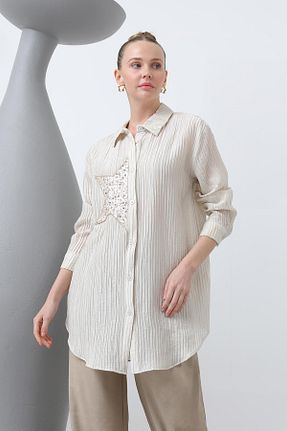 پیراهن طوسی زنانه رگولار Puane - کد 926327998
