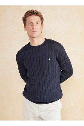 پلیور سرمه ای مردانه طرح دار BROOKS BROTHERS - کد 926329487