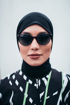 کلاه شنای حجاب مشکی زنانه MASSMİZO - کد 926320669