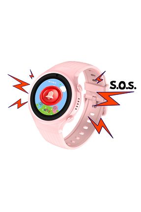 دستبند هوشمند بچه گانه صورتی Wiky Watch - کد 925706355