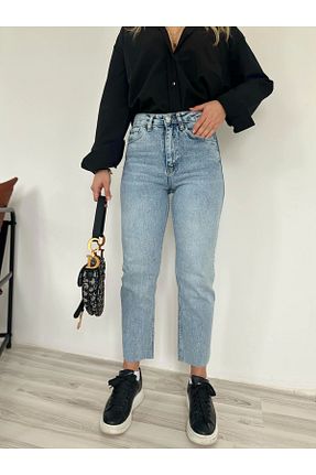شلوار آبی زنانه جین ky butikkk - کد 926341517