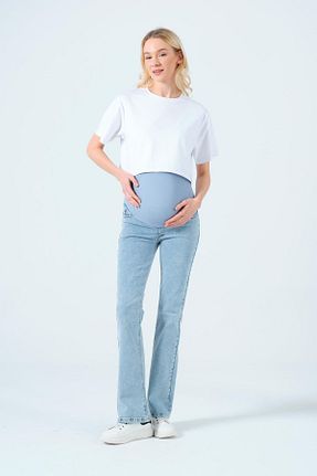 شلوار بارداری متالیک زنانه جین BUSA - کد 926335947