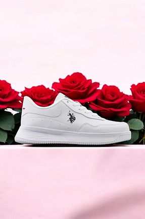کفش اسنیکر سفید زنانه بند دار U.S. Polo Assn. - کد 926340816