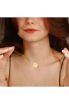 گردنبند نقره زرد زنانه 925 عیار ALTINTEMAS - کد 926273425