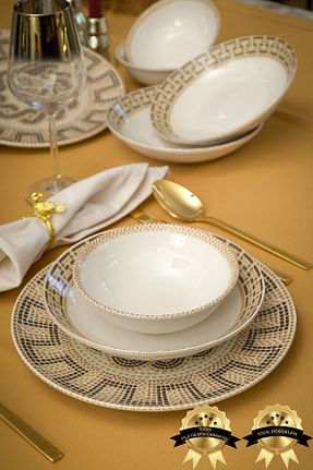سرویس غذاخوری رنگی 6 نفره Heda Porselen - کد 821194131
