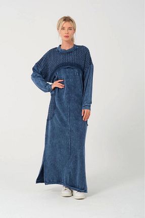 لباس آبی زنانه بافت Butik - کد 891070609