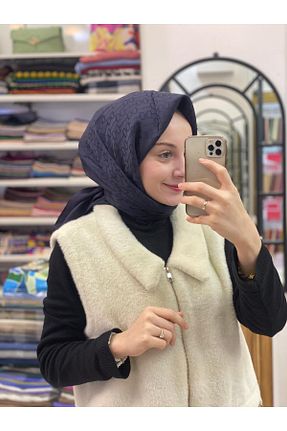 روسری سرمه ای پنبه ای HAREM SCARF - کد 926364442