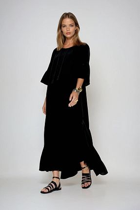 لباس مشکی زنانه بافت VAGGON - کد 926377635