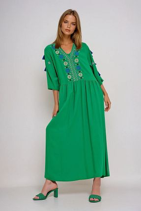 لباس سبز زنانه بافتنی VAGGON - کد 926377427