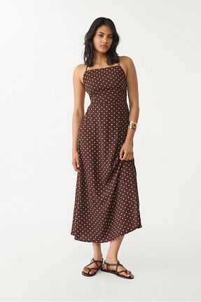 لباس قهوه ای زنانه بافتنی Stradivarius - کد 926378825