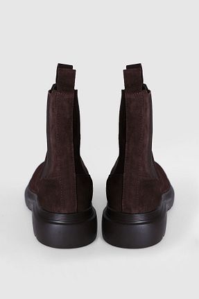 بوت / نیم بوت قهوه ای مردانه پاشنه کوتاه (1 - 4 سانتی متر) Lufian - کد 868884825