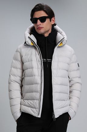 کاپشن طوسی مردانه رگولار Lufian - کد 758738500
