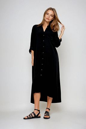 لباس مشکی زنانه بافتنی VAGGON - کد 926561207