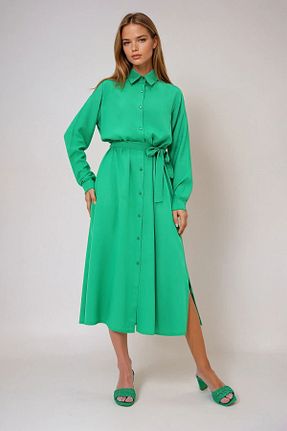 لباس سبز زنانه بافتنی VAGGON - کد 926394781