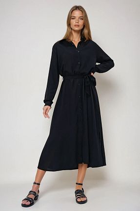 لباس مشکی زنانه بافتنی VAGGON - کد 926394379