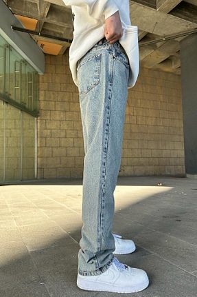 شلوار جین آبی مردانه پاچه گشاد Twear - کد 926386927