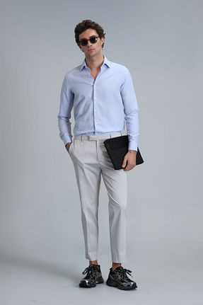 شلوار طوسی مردانه بافتنی Lufian - کد 830533720