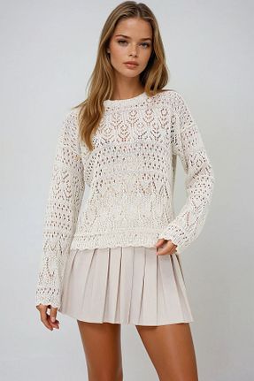 بلوز بژ زنانه Ajurlu VAGGON - کد 926398442