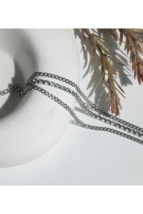 دستبند استیل (فولاد) طوسی زنانه سنگ Butik - کد 926391160