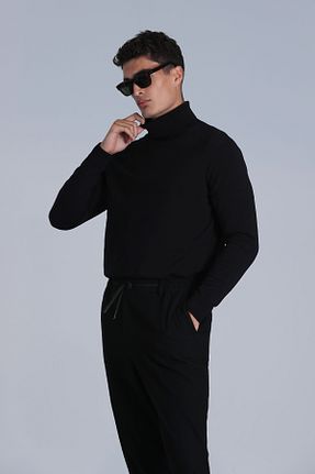 پلیور مشکی مردانه ساده Lufian - کد 863665082