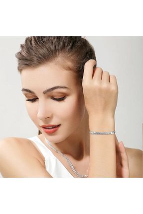 گردنبند استیل ( فولاد ) طوسی زنانه استیل (فولاد) toptanhanem - کد 926420008