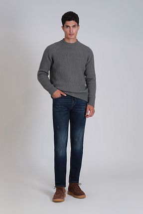 شلوار جین آبی مردانه پاچه لوله تفنگی Lufian - کد 877503248