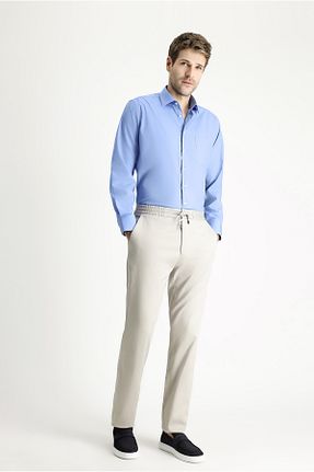 پیراهن فیروزه ای مردانه رگولار Kiğılı - کد 824699389